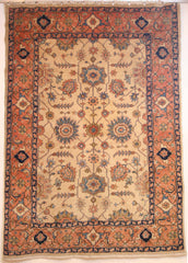Persian Heriz Hand-knotted Rug Wool on Cotton (ID 311)