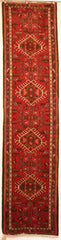 Persian Heriz Hand-knotted Runner Wool on Cotton (ID 87)