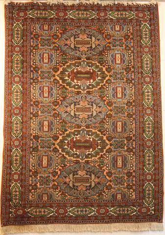 Persian Heriz Hand-knotted Rug Wool on Cotton (ID 1024)