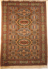 Persian Heriz Hand-knotted Rug Wool on Cotton (ID 1024)
