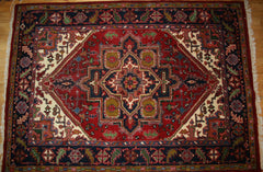 Persian Heriz Hand-knotted Rug Wool on Cotton (ID 1269)
