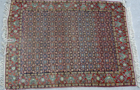 Indian Amritsar Hand-knotted Rug Wool on Cotton (ID 1095)