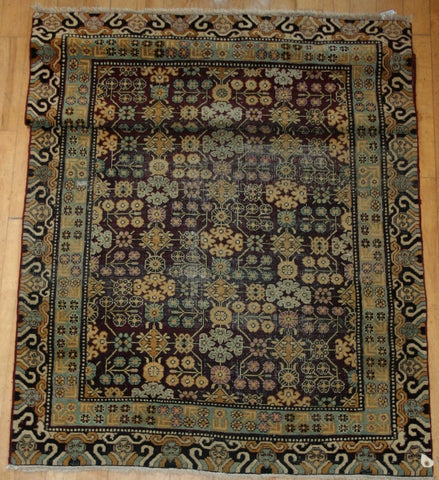 Indian Khotan Hand-knotted Rug Wool on Wool (ID 1119)