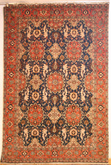 Persian Isfahan Hand-knotted Rug Wool on Cotton (ID 306)