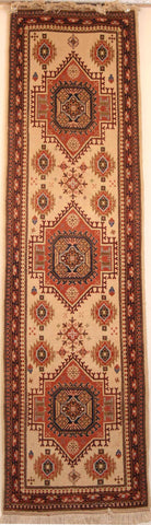 Persian Isfahan Hand-knotted Runner Wool on Cotton (ID 25)