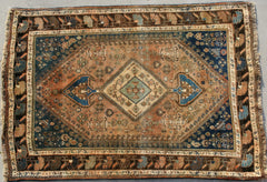 Persian Kashan Hand-knotted Rug Wool on Cotton (ID 1110)