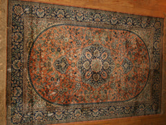 Kashmir Kashmir Hand-knotted Rug Silk on Silk (ID 1281)