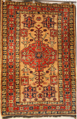 Kazak Astana Hand-knotted Rug Wool on Wool (ID 308)