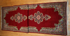 Persian Kerman Hand-knotted Runner Wool on Cotton (ID 1126)