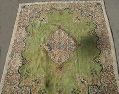 Persian Kerman Hand-knotted Rug Wool on Cotton (ID 1135)