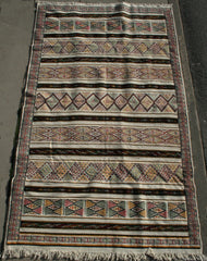 Persian Kermanshah Hand-knotted Kilim Wool on Cotton (ID 1159)