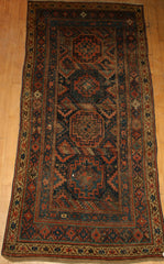 Persian Kurdistan Hand-knotted Rug Wool on Wool (ID 1103)