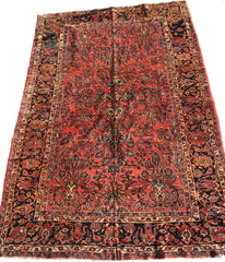 Persian Mahal Hand-knotted Rug Wool on Wool (ID 1130)