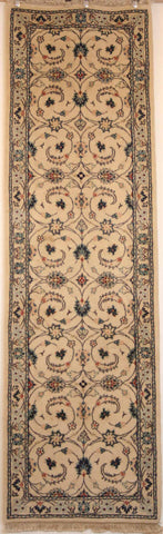 Persian Naein Hand-knotted Runner Wool on Cotton (ID 59)