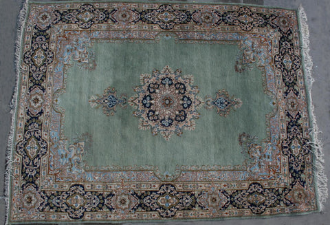 Persian Naein Hand-knotted Rug Wool on Cotton (ID 1271)