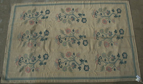 Poland Bessarabian Hand-knotted Kilim  Cotton on Cotton (ID 1145)