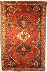 Persian Qashqai Hand-knotted Rug Wool on Wool (ID 1233)