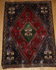 Persian Qashqai Hand-knotted Rug Wool on Wool (ID 1299)