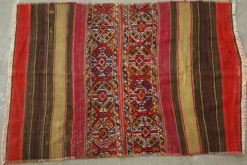 Persian Qashqai Hand-knotted Kilim Wool on Wool (ID 1217)