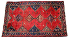 Persian Qashqai Hand-knotted Rug Wool on Cotton (ID 1153)