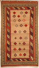 Persian Qashqai Hand-knotted Kilim Wool on cotton (ID 251)
