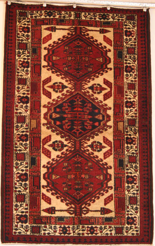 Persian Qashqai Hand-knotted Rug Wool on Cotton (ID 1244)