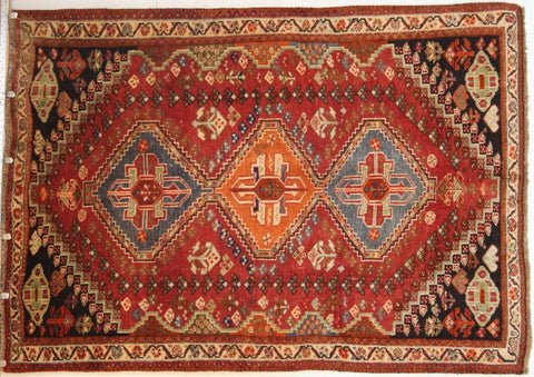 Persian Qashqai Hand-knotted Rug Wool on Wool (ID 1243)