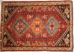 Persian Qashqai Hand-knotted Rug Wool on Wool (ID 1243)