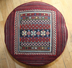Persian Qashqai Hand-knotted Stool Wool on Wool (ID 1437)