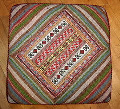 Persian Qashqai Hand-knotted Stool Wool on Wool (ID 1430)