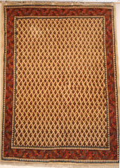 Persian Sarough Hand-knotted Rug Wool on Cotton (ID 229)