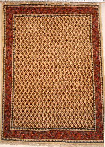 Persian Sarough Hand-knotted Rug Wool on Cotton (ID 256)