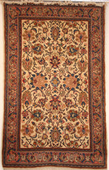 Persian Sarough Hand-knotted Rug Wool on Cotton (ID 153)