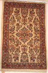 Persian Sarough Hand-knotted Rug Wool on Cotton (ID 208)