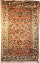 Persian Sarough Hand-knotted Rug Wool on Cotton (ID 51)