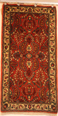 Persian Sarough Hand-knotted Rug Wool on Cotton (ID 1037)