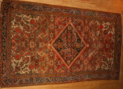 Persian Sarough Hand-knotted Rug Wool on Cotton (ID 1282)