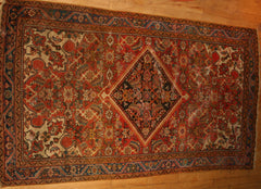 Persian Sarough Hand-knotted Rug Wool on Cotton (ID 1282)