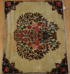 Persian Sarough Hand-knotted Rug Wool on Cotton (ID 1165)