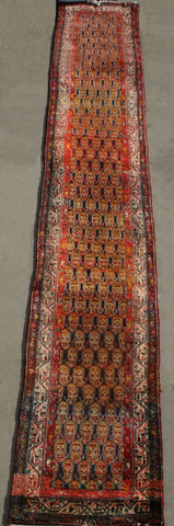 Persian Sarough Hand-knotted Runner wool on Cotton (ID 1311)