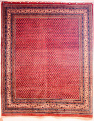 Persian Sarough Hand-knotted Rug Wool on Cotton (ID 1186)