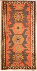 Persian Shiraz Hand-knotted Kilim Wool on Wool (ID 254)