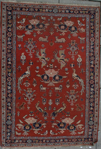 Persian Dasht-e-moghan Hand-knotted Suzani Wool on Wool (ID 242)