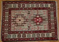 Persian Dasht-e-moghan Hand-knotted Suzani Wool on Cotton (ID 1283)