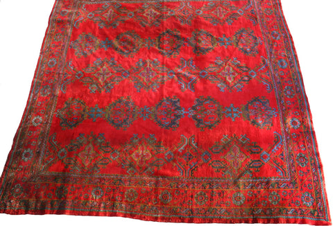 Turky Ushak Hand-knotted Rug wool on Wool (ID 1297)